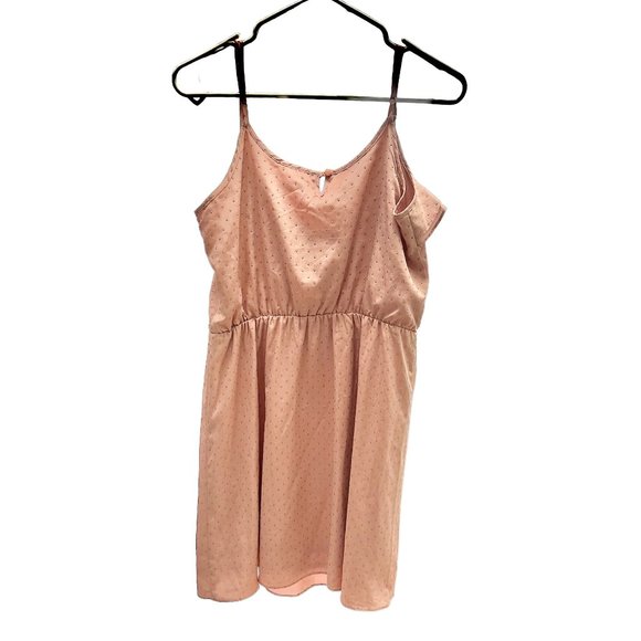 Lauren Conrad LC Women’s Dress Soft Pink Size 10 Sleeveless Adustable Studded - Picture 5 of 6